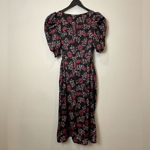 Cinq à Sept Daisy Kacy Faux Wrap Midi Dress‎ size 4 - Picture 5 of 15